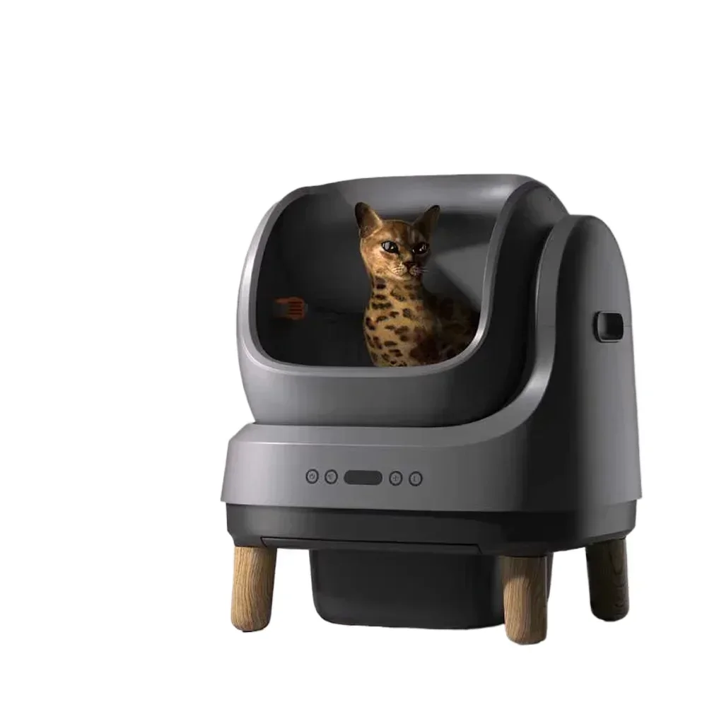 

Self-cleaning Litter Tray Open Automatic Litter Box with APP Control Anti-Odour Excreta Litter Pan