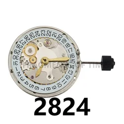 Can Replace ETA 2824 Date Automatic Mechanical Movement Men's Watch With High Precision