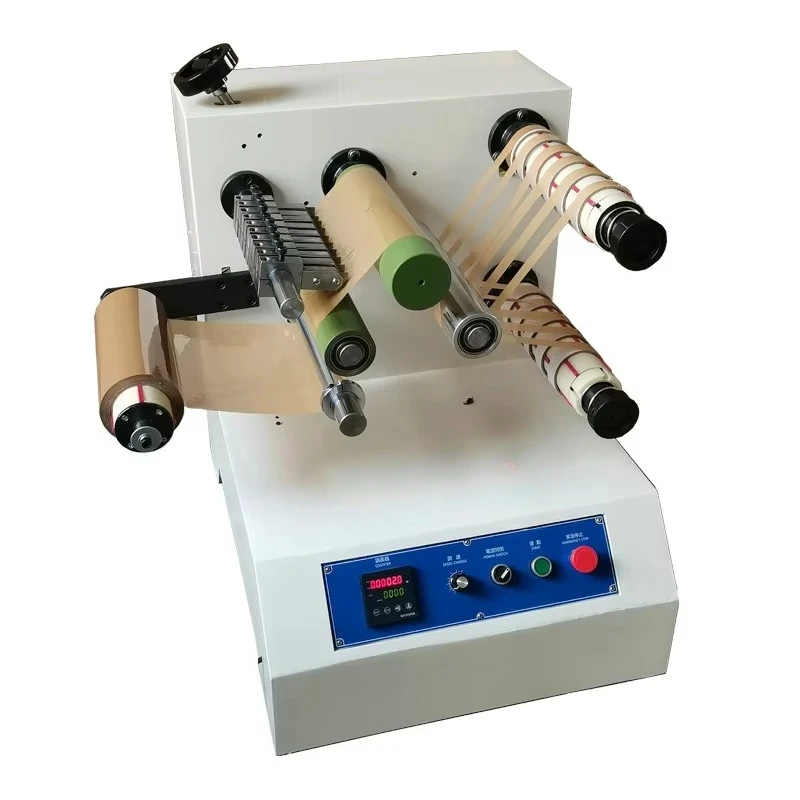 JC-200A سهل التشغيل، ماكينة لف الأشرطة الأوتوماتيكية، ماكينة قطع صغيرة، ماكينة حز وإعادة لف أشرطة التغليف #3