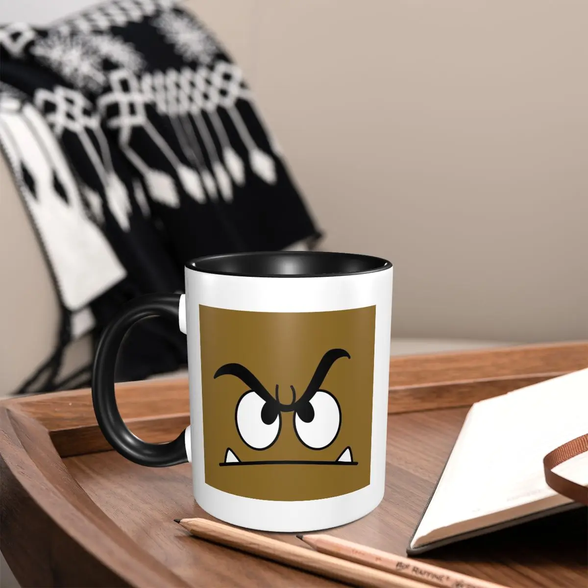 

Goomba Face Mug Funny Ceramic Coffee Cups Tea Mugs Milk Cup Drinkware Gift for Woman Man
