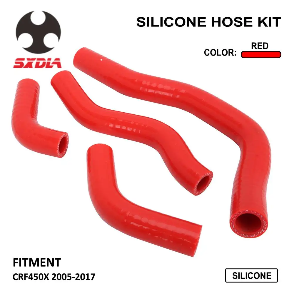 For Honda CRF450X CRF 450X 2005 2006 2007 2008 2009 2010 2011-2017 Motorcycle Silicone Water Pipe Radiator Coolant Hose