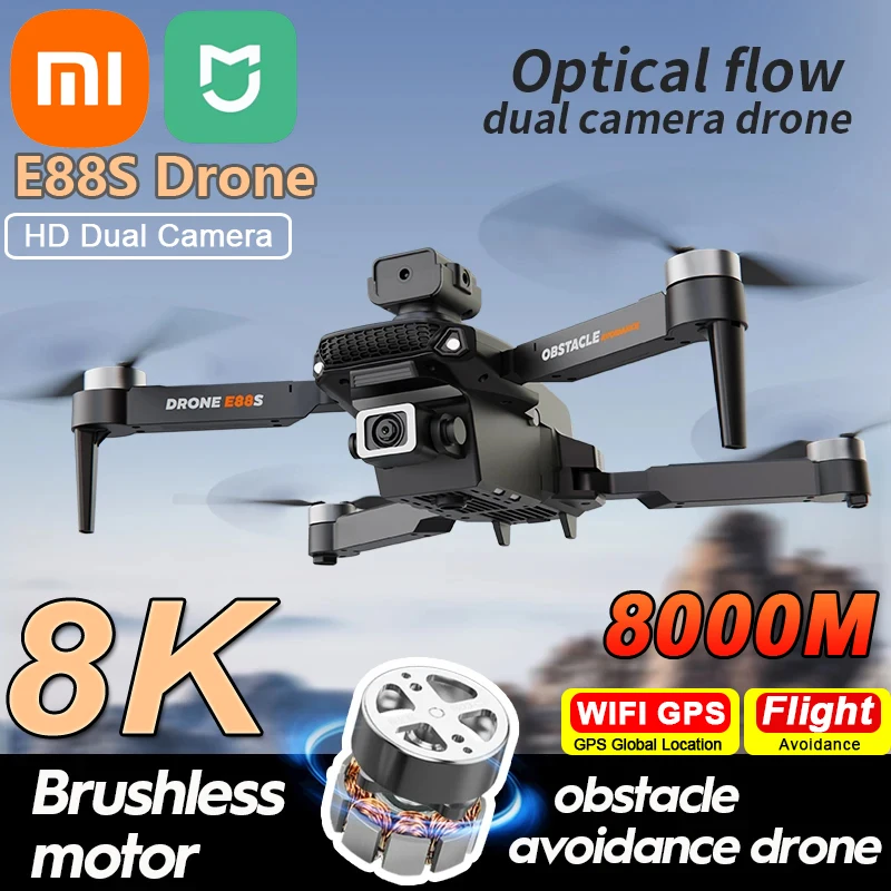 

Xiaomi Mijia E88S Drone 8K Professinal With Dual Camera Wide Angle Optical Flow Localization Obstacle Avoidance Quadcopter