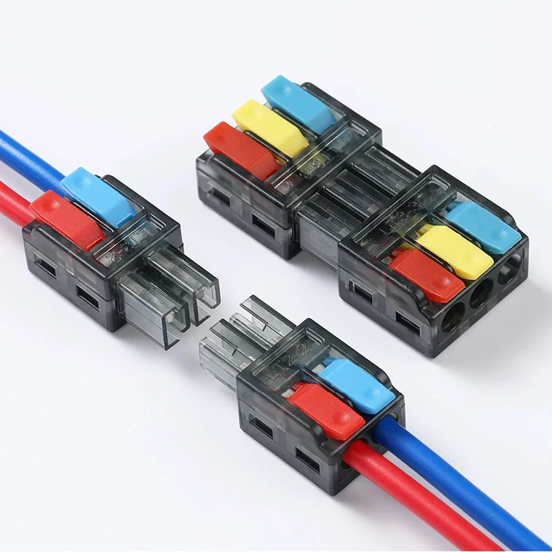 

5Pcs Male female plug-in terminal, lamp power quick connector, press type wire connector, solderless middle docking plug 2/3Pin