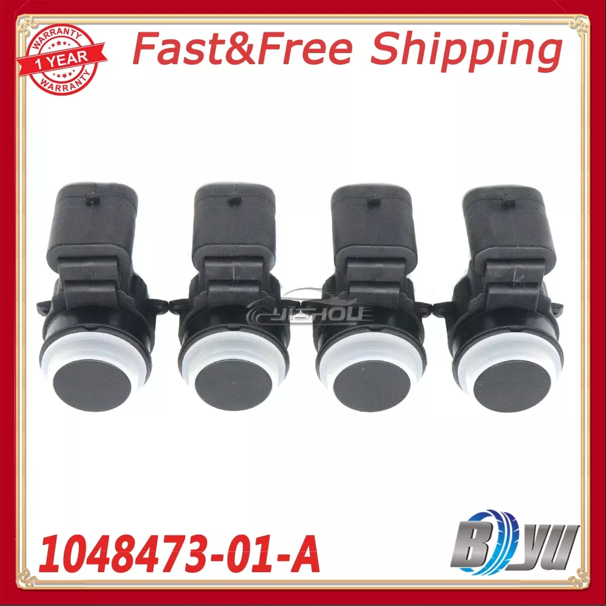 

4PCS 1048473-01-A NEW PDC Ultrasonic Parking Sensor For Tesla Model S Model X