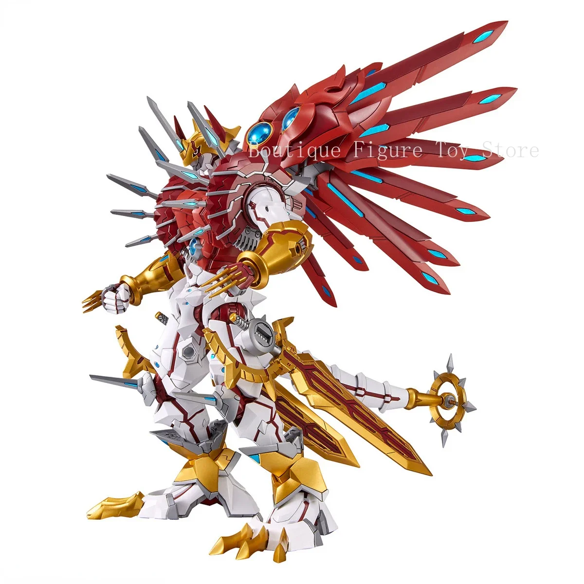 In Stock Original Bandai Figure-rise Standard Aขยายเอกวาดอร์ผจญภัยShine Greymon Assembly Action Figureอะนิเมะรุ่นของเล่น