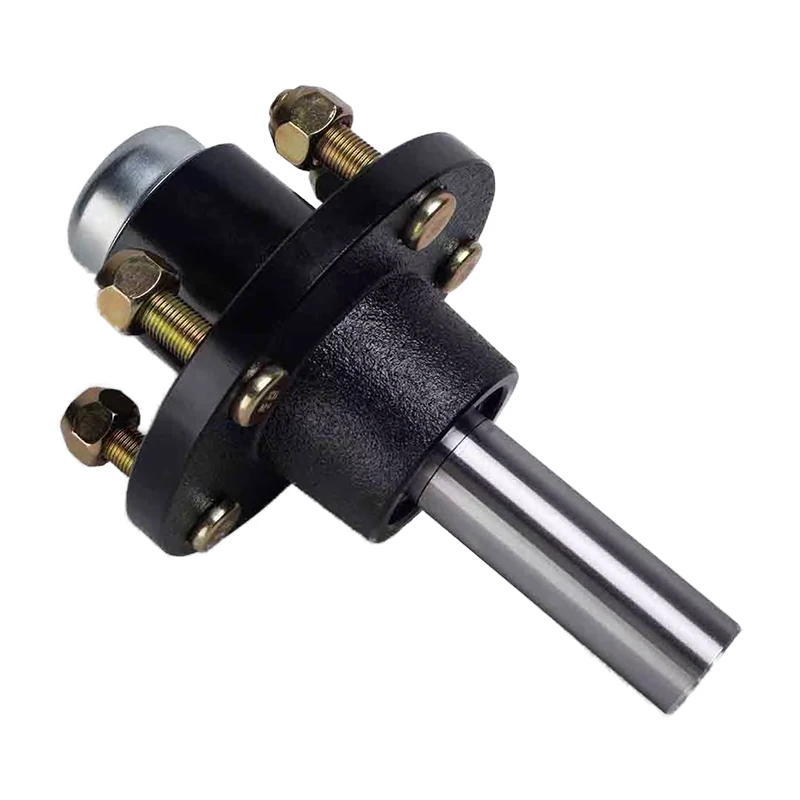 4-100 CAP Unbrake Half Axle Shaft Hubs Welding Type Parts for RV Camper Caravan Accessories Trailer Axle for Semitrailer