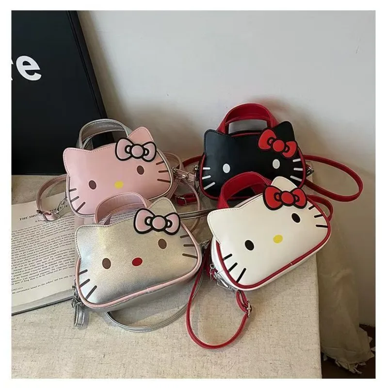 

Sweet Hello Kitty Anime Kawaii Sanrio Ins Storage Bag Cute Female Cartoon Commuting Crossbody Bag Lovely Gifts for Girls