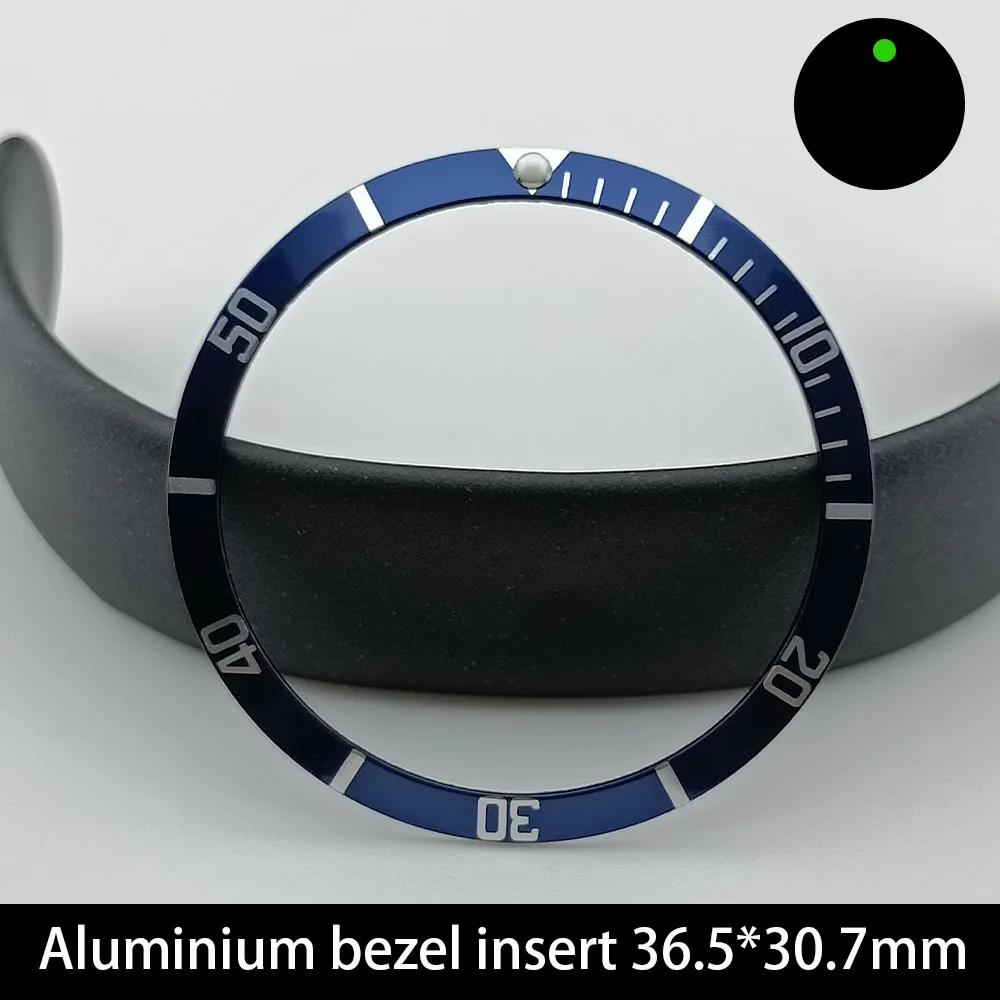 Sloping Aluminium Bezel Insert 36.5*30.8mm Replacement of Watch Accessories parts Watch Cases Replace Accessory Bezel