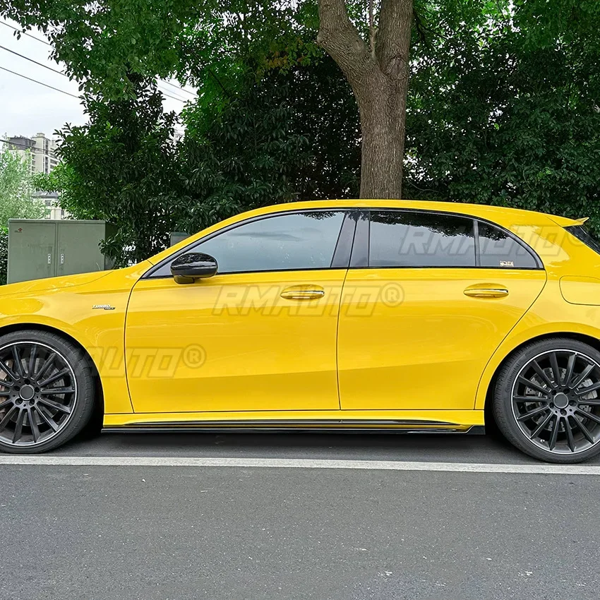 For Mercedes Benz A-Class W177 Hatchback C118 AMG 2018+ Body Kit Side Skirt Spoiler Side Skirt Diffuser Modification Part - view 4