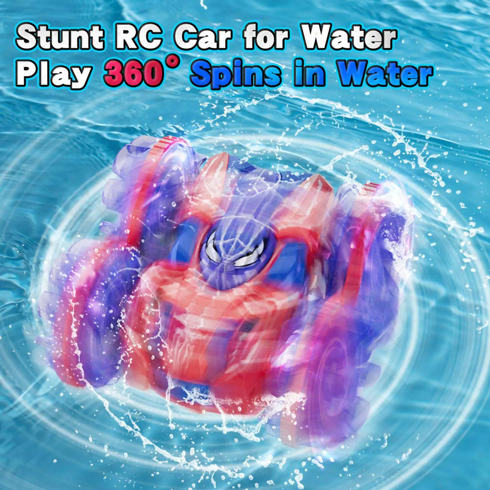 

Gesture Sensing RC Stunt Car 360 Degree Rotating Amphibious Hand Gesture Remote Control Car with Lights for Kids Boys