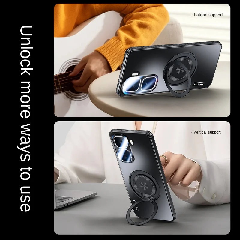For VIVO IQOO NEO 10 Pro Case Hard AG Matte With Ring Magnetic wireless charging Protective Back Cover For IQOO 13 12 Pro Neo10