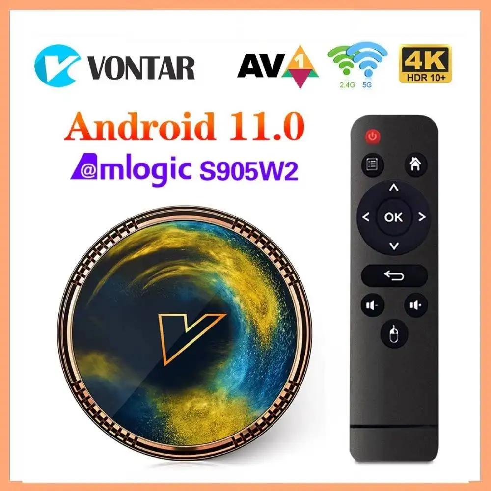 ТВ-приставка VONTAR X2, Android, Amlogic S905W2, 4 + 64 ГБ, 4K, Wi-Fi ТВ-приставка VONTAR X2, Android, Amlogic S905W2, 4 + 64 ГБ, 4K, Wi-Fi