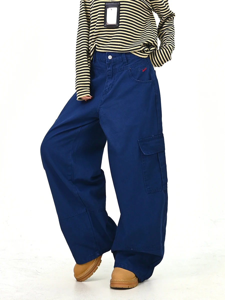 

Loose Women's Street Sle Korean Wide Leg Pants Spring 2026 New Arrival Casual Trousers Comfortable Cargo Pants