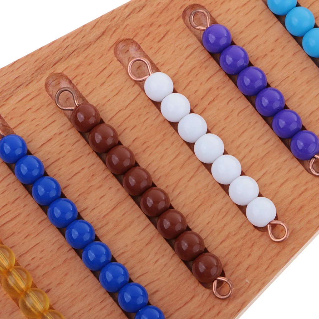 Houten Montessori Wiskunde Leermateriaal Voorschoolse Training Leren Kinderspeelgoed