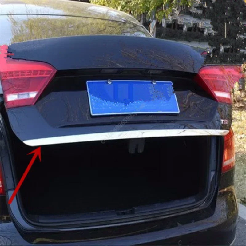 

For VW PASSAT B8 B7 2017 2018 2021 Rear Trunk Boot Tailgate Door Tail Gate Cover Trim Molding Lid Bezel Garnish Strip Styling