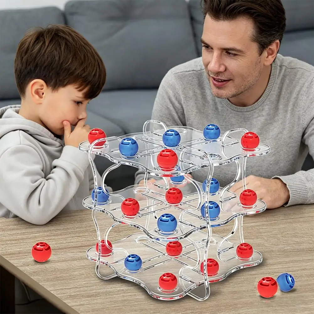 

3D-шахматы для двух игроков, настольная игра, набор 3D-шахмат, развивающая логическое мышление игрушка, обучающая стратегическая игра для детей и взрослых