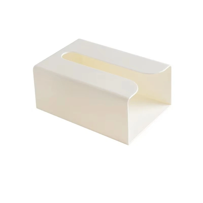 Multifunctional Tissue Box Rectangular Tissue Storage Box Bathroom Wall-Hung Sanitary Paper Box Desktop Napkin Box