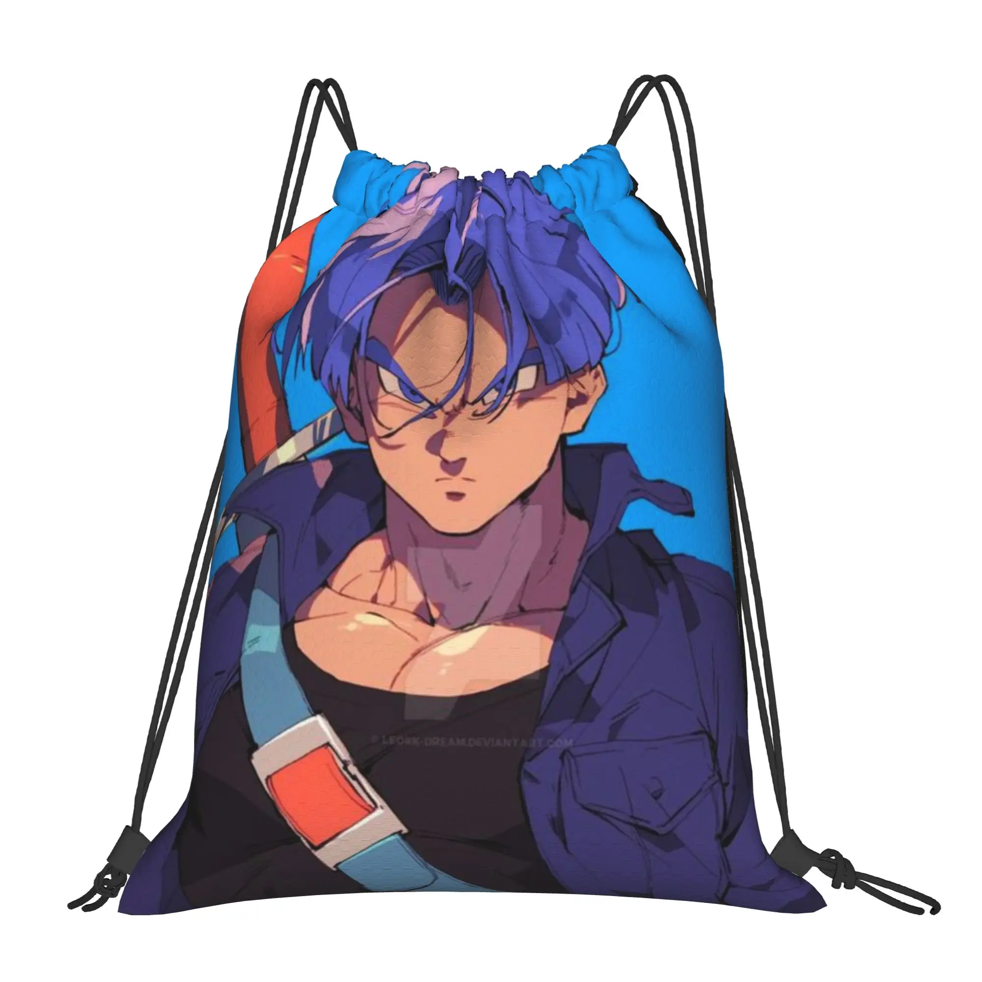 

Сумка-мешок на шнурке Lavender Hair Teen Warrior Trunks, дорожная, унисекс, для хранения и организации, с карманами, на веревке