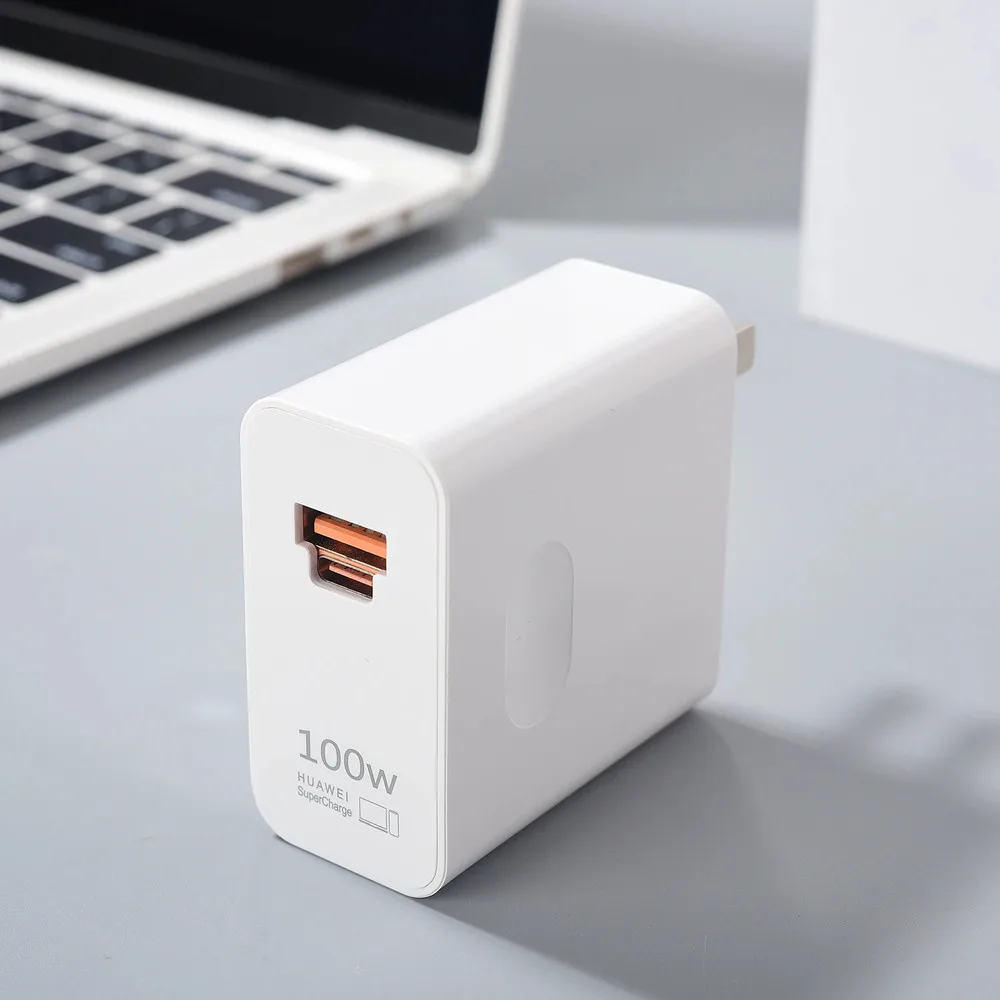 Huawei Mate 60Pro pengisi daya Universal (maks 100W) USB A/C PD pengisi daya Super cepat cocok untuk ponsel dan Laptop Pura 70 Pro/Ultra P60