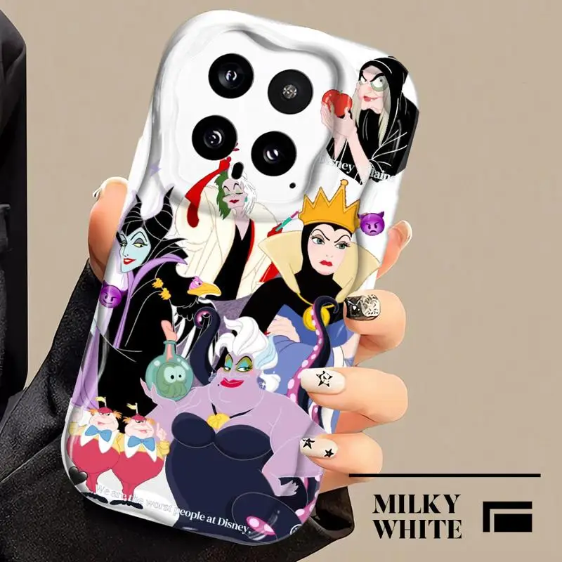 Case for Xiaomi Redmi Note 11 10 13 Pro 12 9 12S 10C 12C A1 Plus 9C Poco X3 NFC Creamy Texture Phone Cover Disney Evil Queen