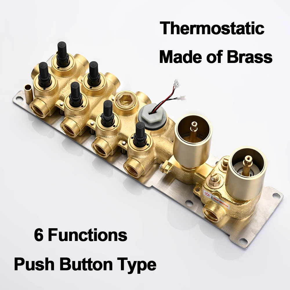 Sistem Shower Termostat Spa M Boenn Couple dengan Daya Tarik Emosional, Keran Kamar Mandi, Shower Head LED Musik, Pengalaman Mandi Mewah