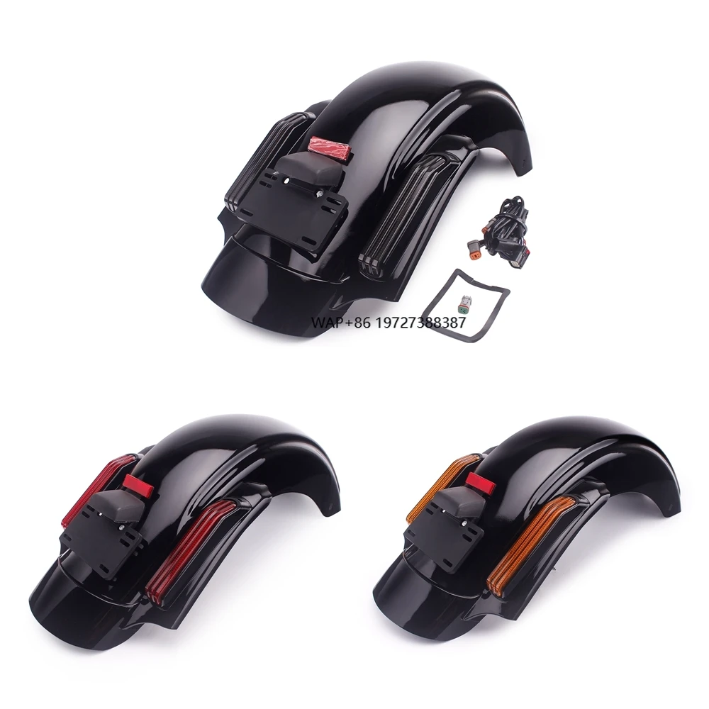 

Motorcycle Rear Fender with LED Brake Turn Signals for Models 2014-202