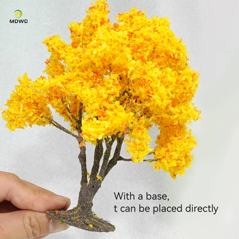 10-23 ซม.ลวดต้นไม้รุ่น Miniature ภูมิทัศน์ต้นไม้สีเขียว Micro ทรายตาราง DIY วัสดุ Scale รถไฟรถไฟเค้าโครง
