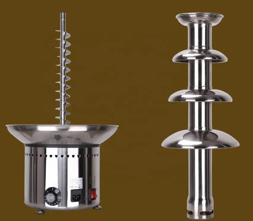 ミニ電動チョコレートファウンテンマシン,プロのチョコレートスタンド,4層