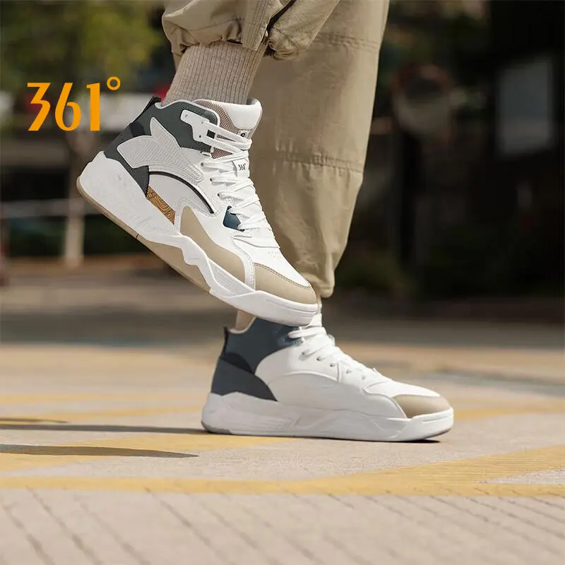 

361 Degrees Men's Skateboarding Shoes High-Top Wear-Resistant Non-Slip Retro All-Match Lifestyle Casual Male Sneakers 672336625