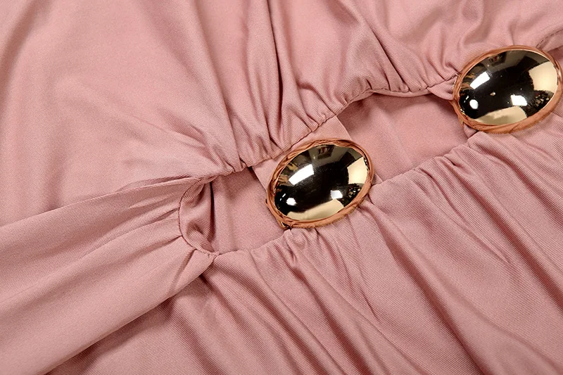 여성 섹시 메탈 버클 홀로우 리본 바디콘 맥시 드레스 브이넥 레이스업 홀터 백리스 루치드 슬림 파티 롱 로브 클럽웨어