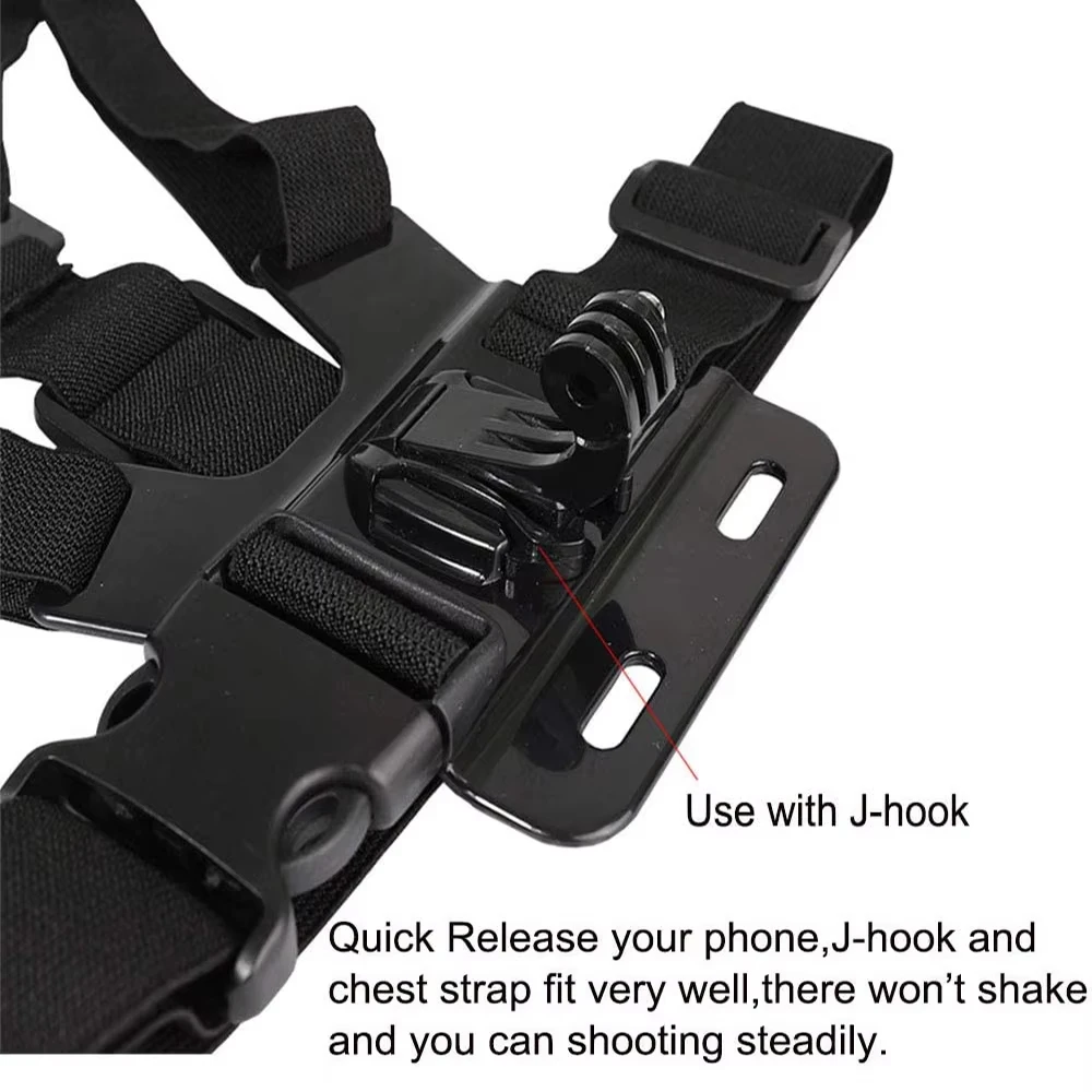 كاميرا الحركة الرياضية في الهواء الطلق حزام الصدر جبل الهاتف البث المباشر اطلاق النار ملحق 360 ° معدات ركوب الدراجات قابلة للتعديل #5