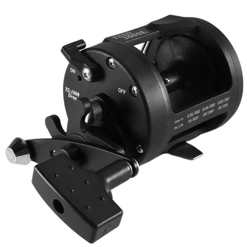 

【СПЕЦПРЕДЛОЖЕНИЕ】Катушка для морской рыбалки TSSD4000, троллинговая катушка, барабанная катушка для морской рыбалки, черная, для левой руки