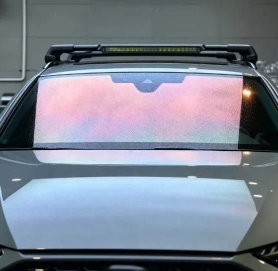 Chameleon Car Windshield Tint Ghost Rose Iridescent Color Shift Window Film Anti UV Decorative Solar Film