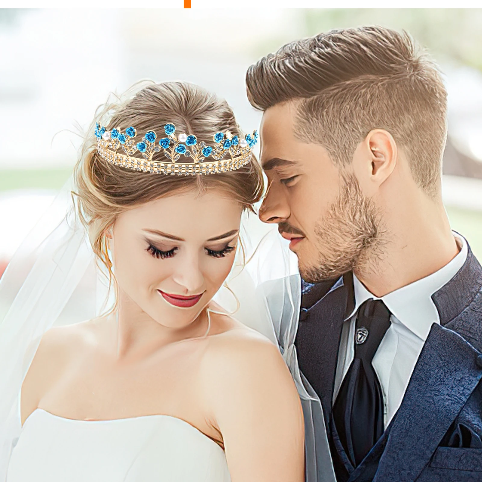 

Rose Flower Headdress Floral Headband Hair Accessories for Girls The Flowers Wedding Bridal Crown Hairband Alloy Miss