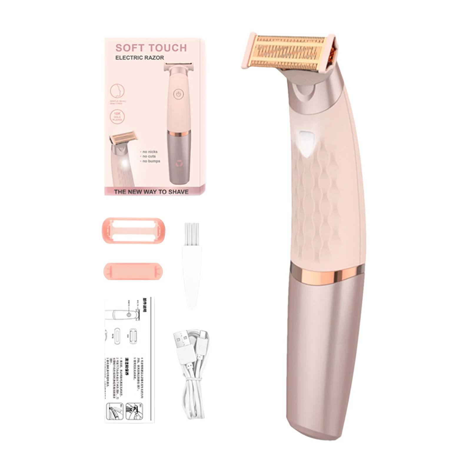 ผู้หญิงไฟฟ้าเครื่องโกนหนวดไฟฟ้าผมริมฝีปาก,ริมฝีปากรักแร้เครื่องโกนหนวด Private Parts Hair Remover ขนขา,Pubic Hair Trimmer