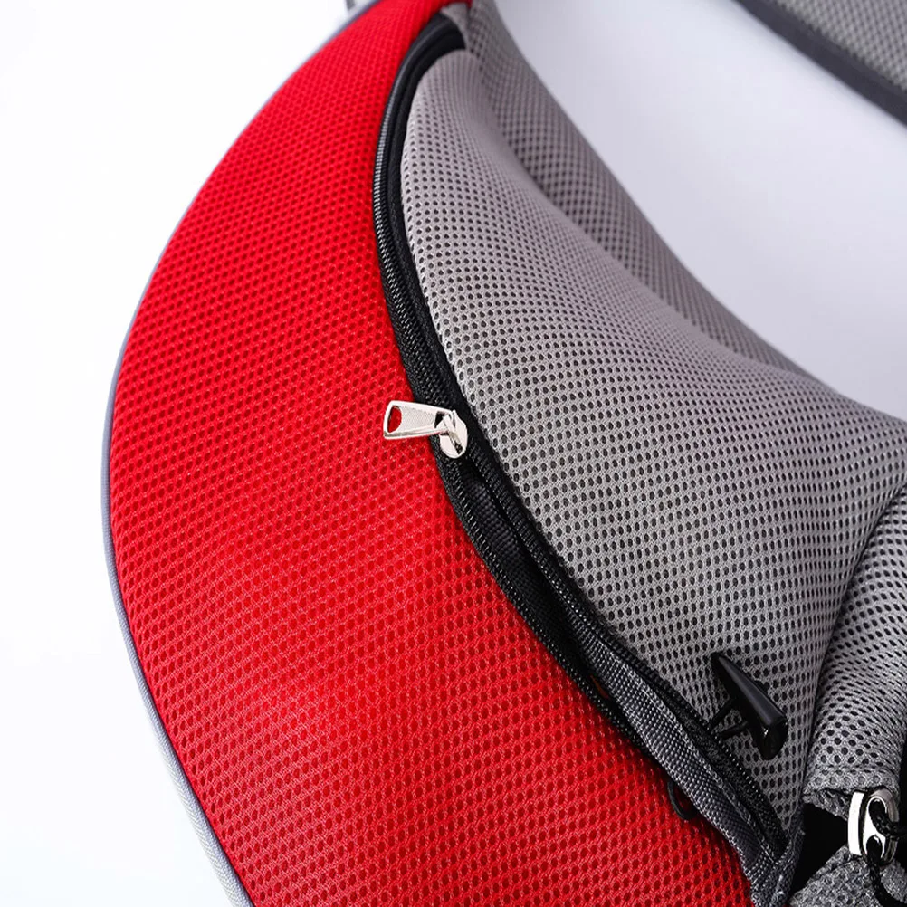 

Pet Carrier Mesh Sling Bag for Small Dogs and Cats Portable Hands Free Adjustable Shoulder Strap with Ventilated Windows Safe
