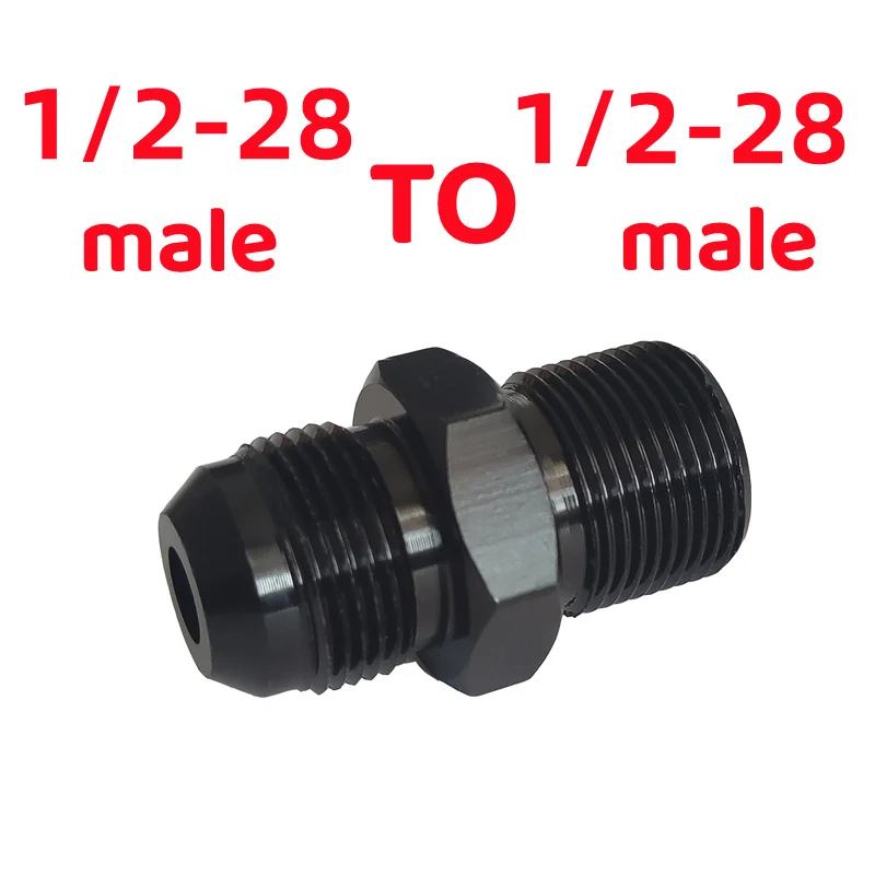 5/8-24 To 5/8-24 Aluminum Thread Connector for Oil Fuel Filter Adapter Head 1/2 28 To 1/2-28