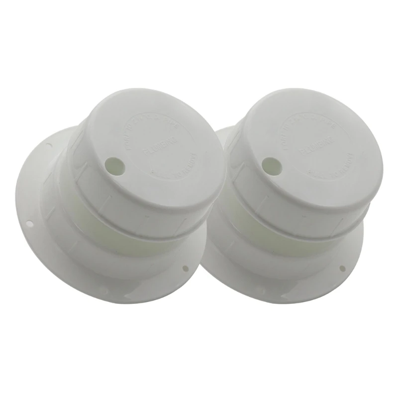 2x Idraulico Vent Tappo Scarico per Rimorchio Tetto Fogna Vent Copertura Ricambio A Prova D'umidità