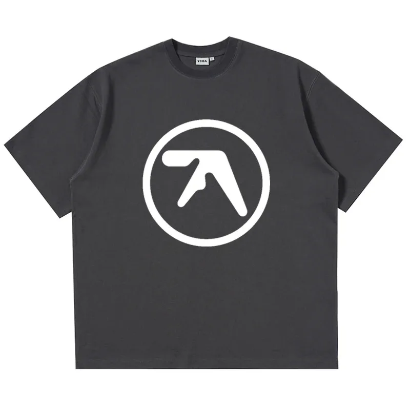 Men T-Shirt Aphex Twin Shirt 100% Cotton Print Oversized Streetwear Tees Women Short Sleeve Korean Fashion Aesthetic Clothing