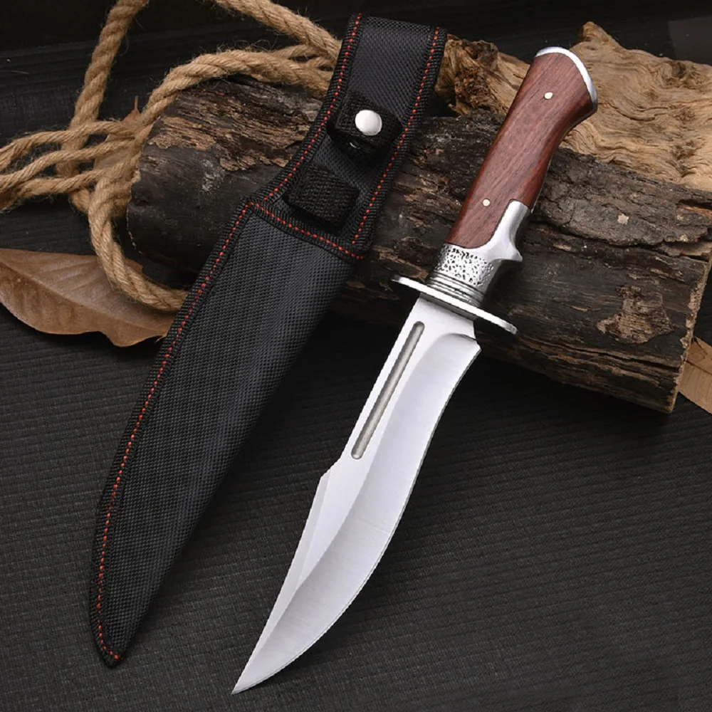 Outdoor camping knife, multi-functional high hardness knife, mountain knife, survival knife, hunting knife