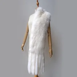 Fox Fur Shawl  Women Luxury Real 2024 White Fur Shawl Wrap For Women  Elegant Natural Fur Cape