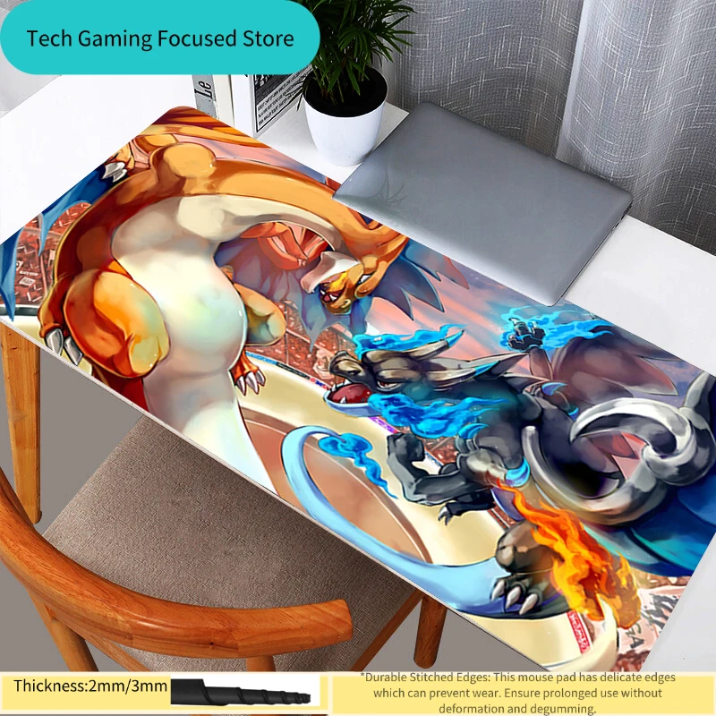 

Коврик для мыши Pokemon Pikachu, игровые аксессуары в стиле аниме, коврик для мыши для геймеров, полный комплект для ПК, коврик для клавиатуры, настольный коврик Varmilo