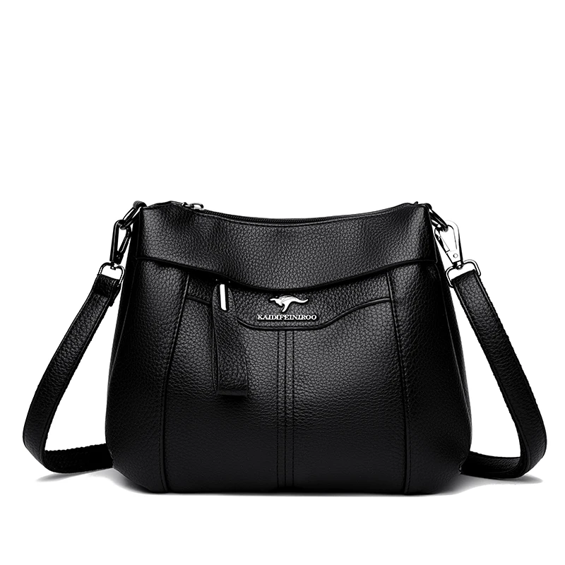 New Ladies Large Capacity Shopping Messenger Tote Soft Leather Luxury Handbag Women Bag Designer 3 Layers Shoulder Crossbody Sac
