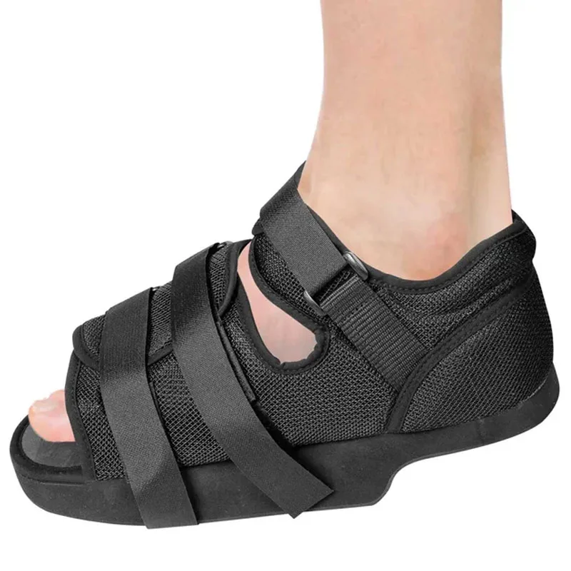 Post-op Shoes Heel Wedge Healing Shoe Lightweight Heel Relief Orthopedic Foot Brace Offloading Shoes for Fracture, Ulcerations