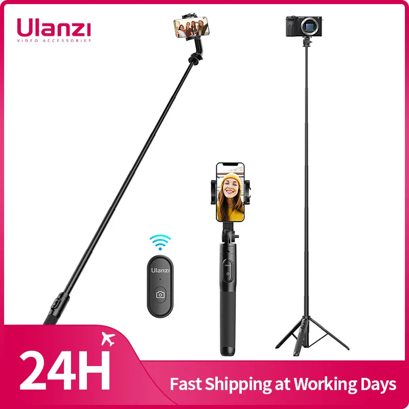 Ulanzi SK-03 1.5m Bluetooth Wireless Selfie Stick treppiede monopiede per Smartphone GoPro Hero 12 11 10 9 8 insta360 X3 fotocamera DSLR