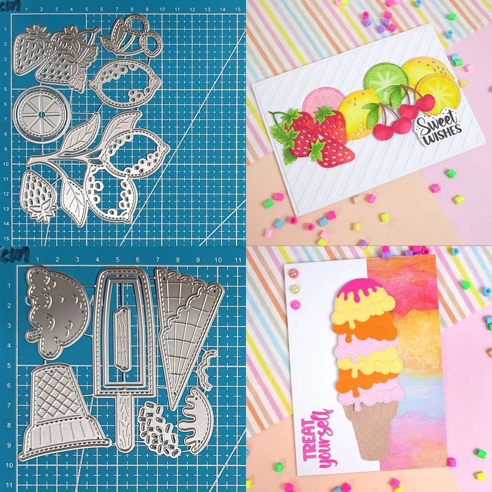 Lucky Goddess Metal Cutting Dies Sweet Treats Collection Diy Scrapbooking Photo Album Decorative Embossing Paper Card Crafts