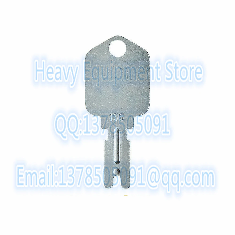 

1X 166 Forklift key for Pollak Clark Yale Hyster For Komatsu Mustang Gradall Gehl for Daewoo Doosan A214062 5133504