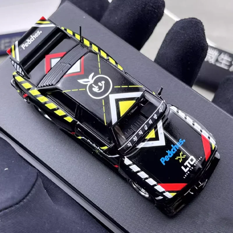 SW 1/64 LTO E30 M3 พีชโลหะผสมของเล่นมอเตอร์รถDiecastโลหะรุ่นของขวัญ