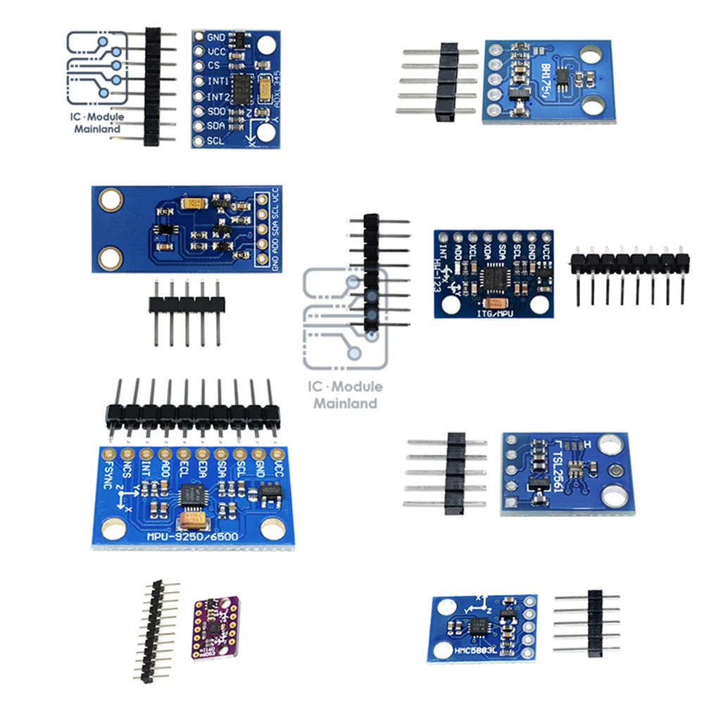 Placa de Sensor de presión barométrica Digital, Módulo para Arduino, GY291, ADXL345, TSL2561, GY-302, GY-30, GY521, GY-273