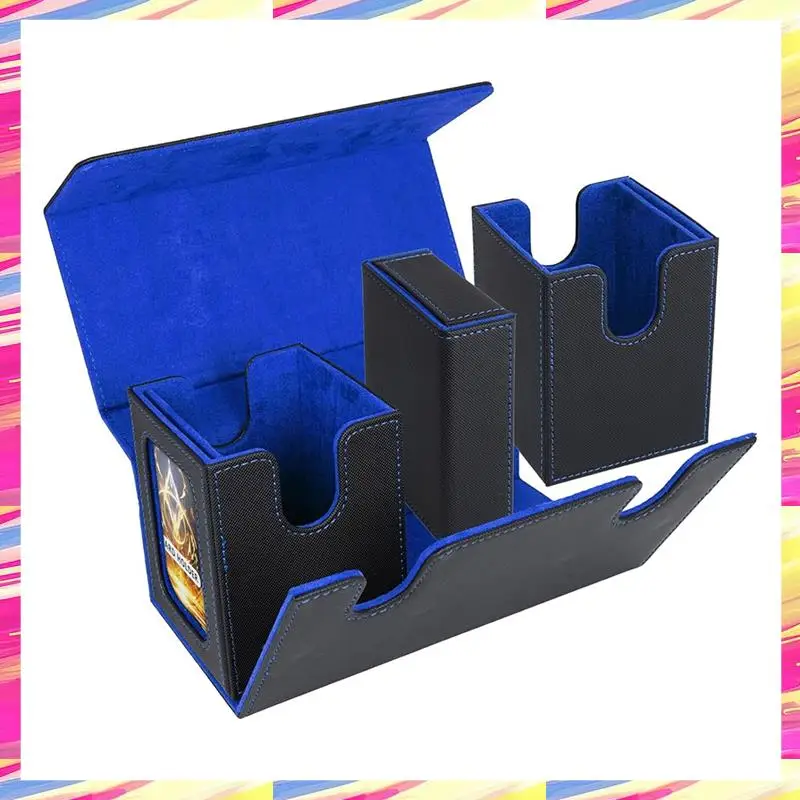 

AIAI Card Storage Box For 200+ Cards,3-In-1 Card Deck Case, Card Organizer With 4 Dividers